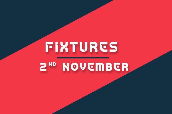 Football Fixtures 2nd November 2023 – Football Fixtures Today